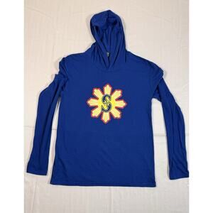 Seattle Mariners Long Sleeve Light Blue Hooded Shirt Men's Filipino Night XL
